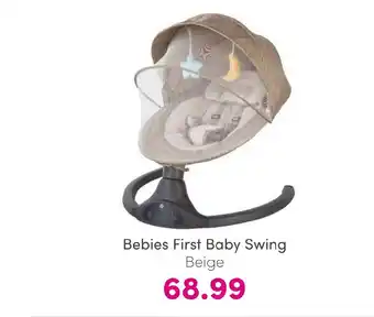 Baby & Tiener Bebies first baby swing aanbieding