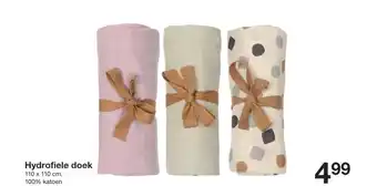 Zeeman Hydrofiele doek 110 x 110 cm aanbieding