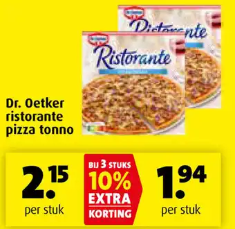 Boni Dr oetker ristorante pizza tonno per stuk aanbieding