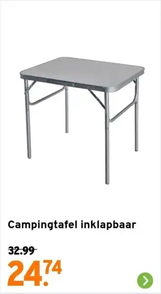 GAMMA Campingtafel inklapbaar aanbieding