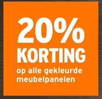 GAMMA alle gekleurde meubelpanelen aanbieding