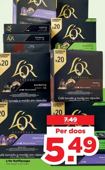 PLUS L'Or koffiecups aanbieding