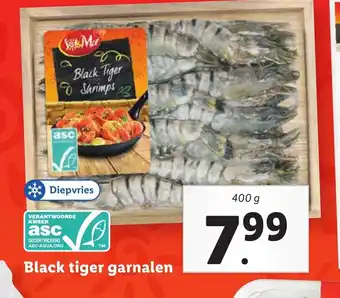 Lidl Black tiger garnalen 400 g aanbieding