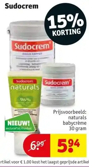 Kruidvat Sudocrem aanbieding