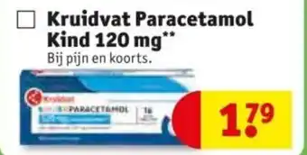 Kruidvat Paracetamol Kind 120 mg aanbieding