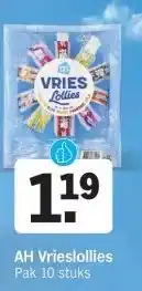 Albert Heijn AH Vrieslollies aanbieding