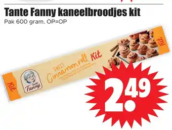 Dirk Tante Fanny kaneelbroodjes kit 600 gram aanbieding