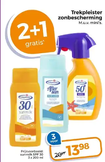 Trekpleister zonbescherming aanbieding
