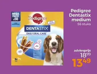 Trekpleister Pedigree Dentastix medium aanbieding