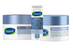 De Online Drogist Cetaphil Optimal Hydration Revitaliserende Dagcrème + Nachtcrème + Oogserum Combi aanbieding