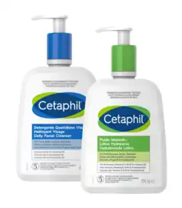 De Online Drogist Cetaphil Daily Facial Cleanser + Moisturizing Lotion 470ML Combi aanbieding