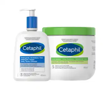 De Online Drogist Cetaphil Daily Facial Cleanser 470ML + Hydraterende Crème 450GR Combi aanbieding