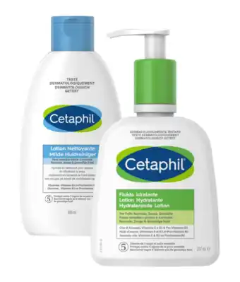 De Online Drogist Cetaphil Milde Huidreiniger + Moisturizing Lotion Combi aanbieding
