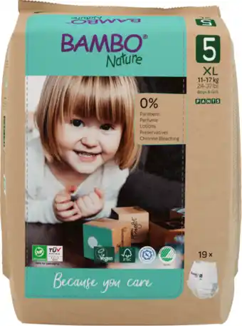 De Online Drogist Bambo Nature Maat 5 Luiers XL aanbieding