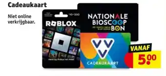 Kruidvat Cadeaukaart aanbieding