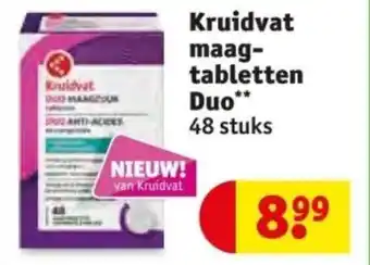 Kruidvat maag tabletten Duo 48 stuks aanbieding