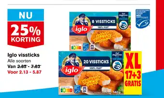 Hoogvliet Iglo vissticks aanbieding