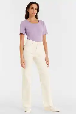 Wehkamp anytime high rise wide leg wit aanbieding