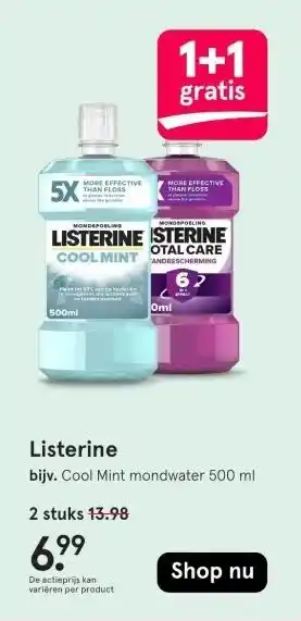 Etos Listerine aanbieding