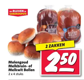 Nettorama Molengoud Melkbruin of Melkwit Bollen aanbieding