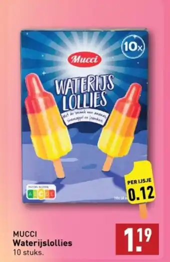 ALDI MUCCI Waterijslollies aanbieding