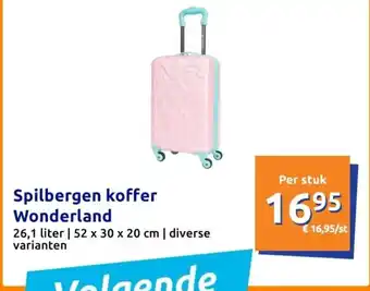 Action Spilbergen koffer wonderland per stuk aanbieding