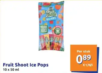 Action Fruit shoot ice pops per stuk aanbieding