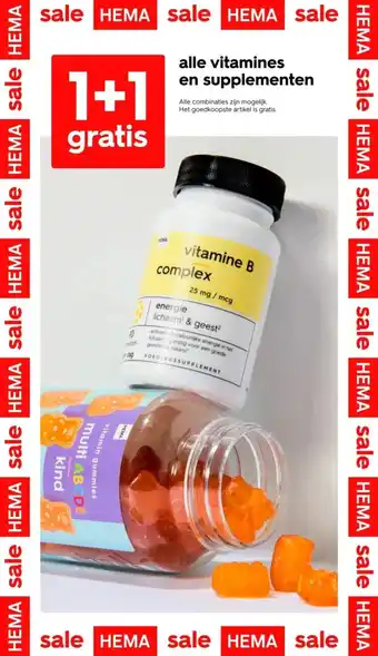 HEMA Alle vitamines en supplementen aanbieding