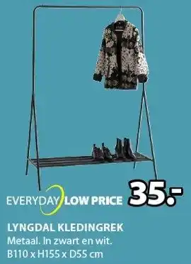 Jysk Lyngdal kledingrek aanbieding