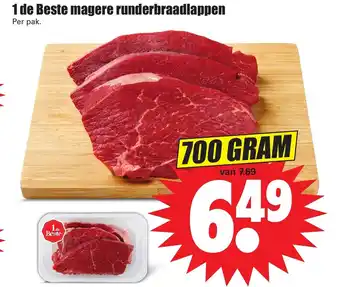 Dirk Magere runderbraadlappen 700g aanbieding