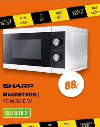 Expert Sharp YC-MG01E-W Wit aanbieding