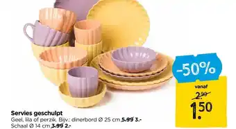 Xenos Servies geschulpt aanbieding