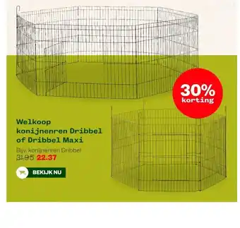 Welkoop Welkoop konijnenren Dribbel of Dribbel Maxi aanbieding