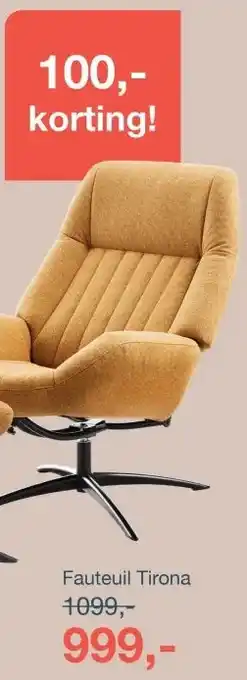 IN.HOUSE Fauteuil Tirona aanbieding