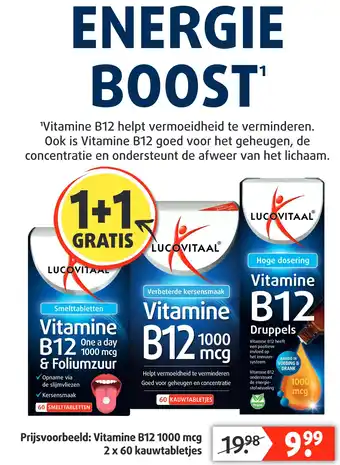 Lucovitaal Vitamine B12 1000 mcg aanbieding