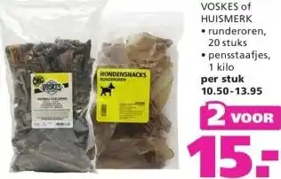 Ranzijn Hondensnacks VOSKES of HUISMERK aanbieding