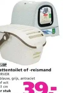 Ranzijn Kattentoilet of -reismand CURVER aanbieding