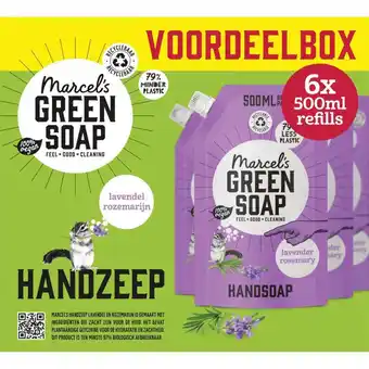 Plein.nl 6x Marcel's Green Soap Handzeep aanbieding