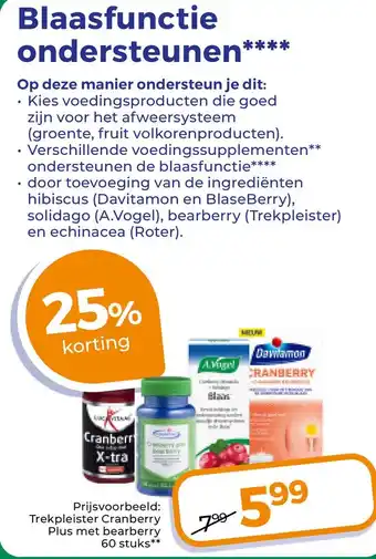 Trekpleister Blaasfunctie ondersteunen aanbieding