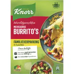 Jumbo Knorr Wereldgerechten Burrito's XXL Mexicaanse 351g aanbieding