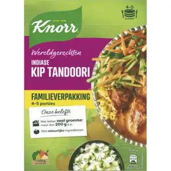 Jumbo Knorr Wereldgerechten Tandoori XXL Indiase Kip 493g aanbieding
