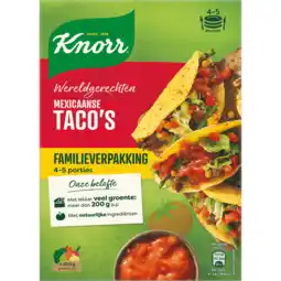 Jumbo Knorr Wereldgerechten Maaltijdpakket Mexicaanse Taco's XL 245g aanbieding