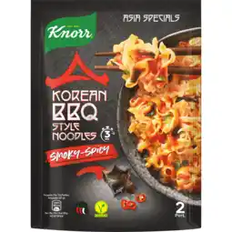 Jumbo Knorr Asia Specials Korean BBQ Style Noodles Smoky-Spicy 135g aanbieding