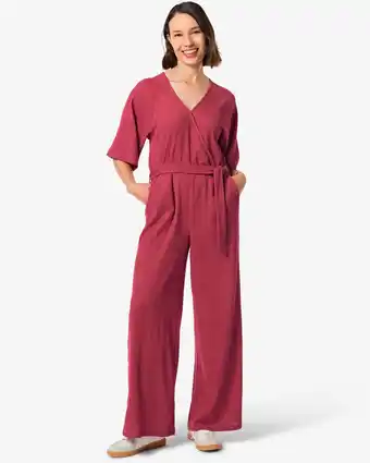 HEMA HEMA Damesjumpsuit Hallie Rood (rood) aanbieding