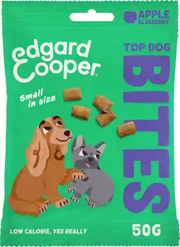 Intratuin Edgard & Cooper hondensnack Top Dog Bites appel / blauwe bes 50 gram aanbieding