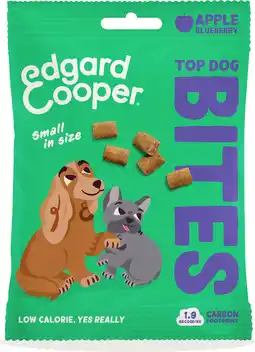 Intratuin Edgard & Cooper hondensnack Top Dog Bites appel / blauwe bes 50 gram aanbieding