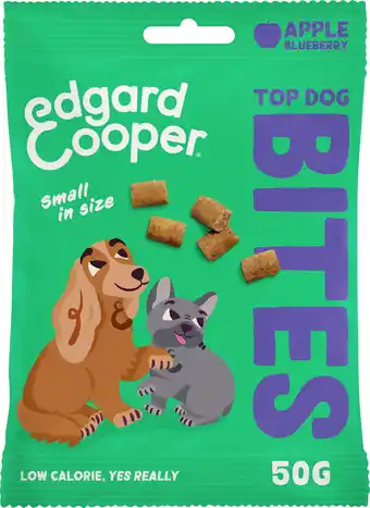 Intratuin Edgard & Cooper hondensnack Top Dog Bites appel / blauwe bes 50 gram aanbieding