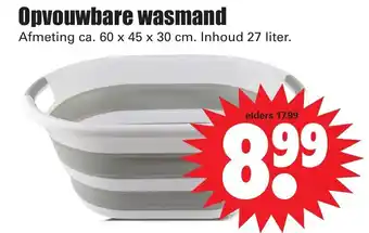 Dirk Opvouwbare wasmand aanbieding