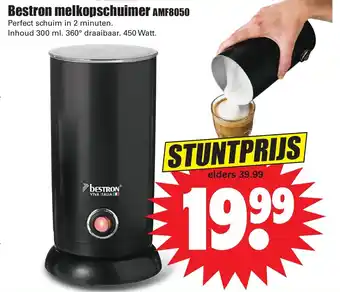 Dirk BESTRON Melkopschuimer | AMF8050 aanbieding