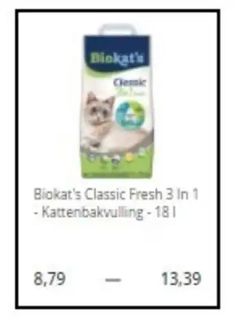 Pets Place Biokat's Kattenbakvulling 18L aanbieding